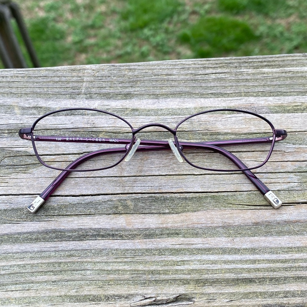 Ralph Lauren vintage wire frames burgundy red